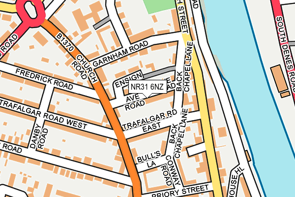 NR31 6NZ map - OS OpenMap – Local (Ordnance Survey)