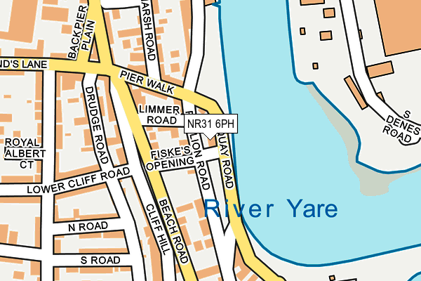 NR31 6PH map - OS OpenMap – Local (Ordnance Survey)