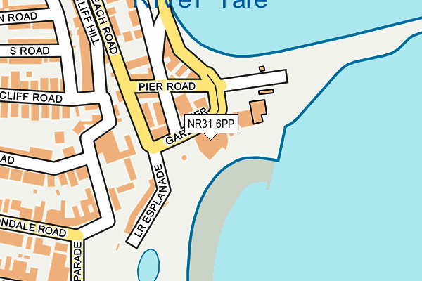 NR31 6PP map - OS OpenMap – Local (Ordnance Survey)