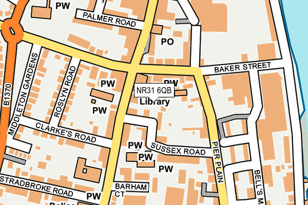 NR31 6QB map - OS OpenMap – Local (Ordnance Survey)
