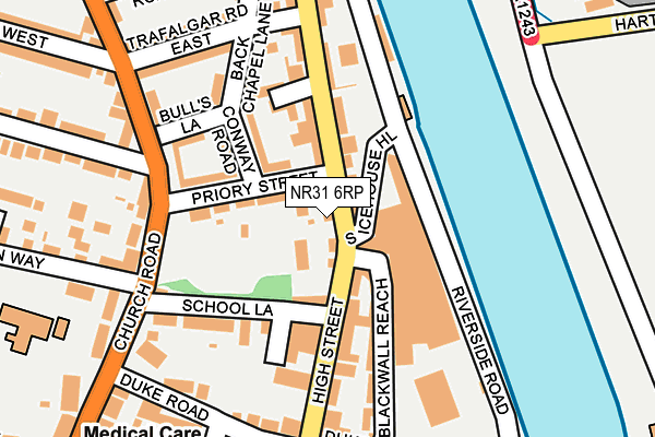 NR31 6RP map - OS OpenMap – Local (Ordnance Survey)