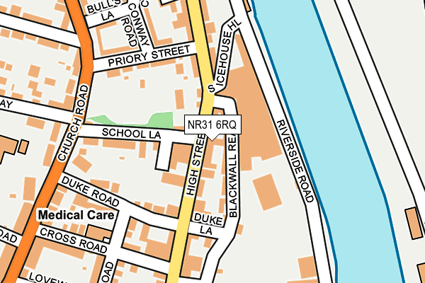 NR31 6RQ map - OS OpenMap – Local (Ordnance Survey)