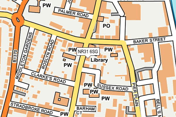 NR31 6SG map - OS OpenMap – Local (Ordnance Survey)