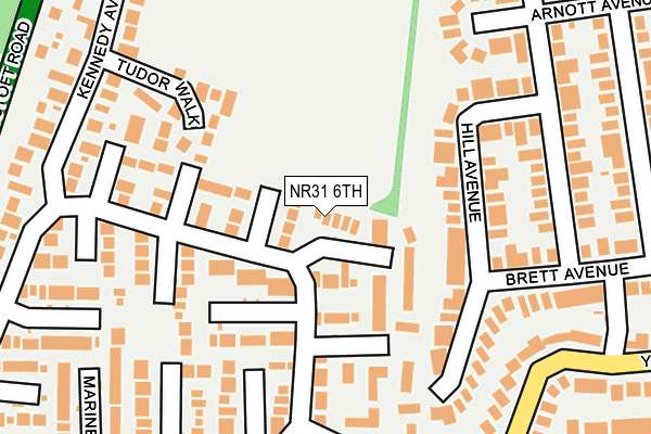 NR31 6TH map - OS OpenMap – Local (Ordnance Survey)