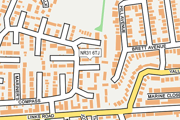 NR31 6TJ map - OS OpenMap – Local (Ordnance Survey)