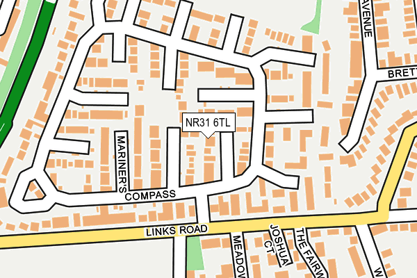 NR31 6TL map - OS OpenMap – Local (Ordnance Survey)
