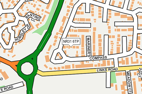 NR31 6TP map - OS OpenMap – Local (Ordnance Survey)