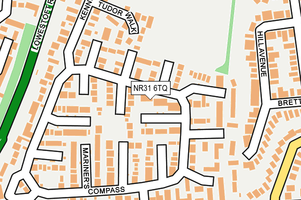 NR31 6TQ map - OS OpenMap – Local (Ordnance Survey)