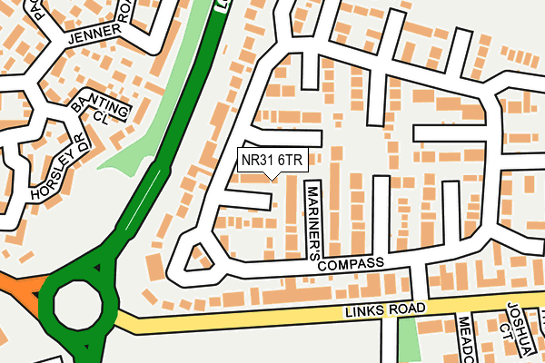 NR31 6TR map - OS OpenMap – Local (Ordnance Survey)