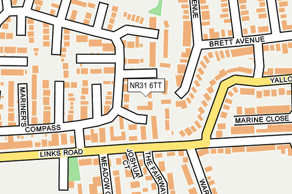 NR31 6TT map - OS OpenMap – Local (Ordnance Survey)