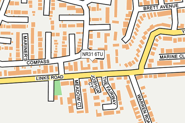 NR31 6TU map - OS OpenMap – Local (Ordnance Survey)