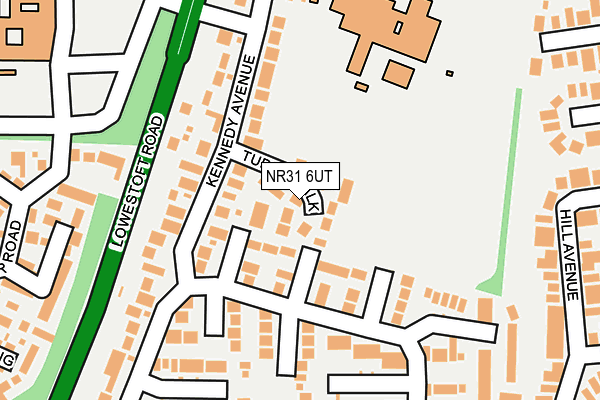 NR31 6UT map - OS OpenMap – Local (Ordnance Survey)
