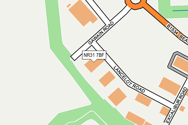 NR31 7BF map - OS OpenMap – Local (Ordnance Survey)