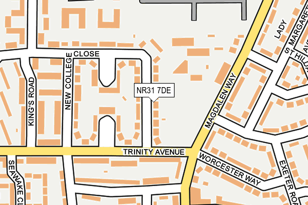 NR31 7DE map - OS OpenMap – Local (Ordnance Survey)