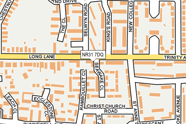 NR31 7DQ map - OS OpenMap – Local (Ordnance Survey)