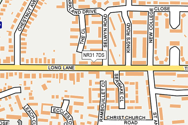 NR31 7DS map - OS OpenMap – Local (Ordnance Survey)