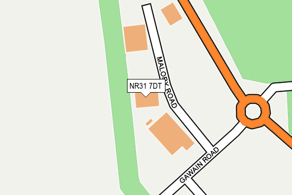 NR31 7DT map - OS OpenMap – Local (Ordnance Survey)