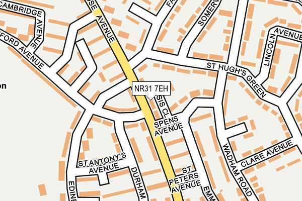 NR31 7EH map - OS OpenMap – Local (Ordnance Survey)