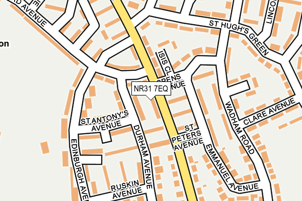 NR31 7EQ map - OS OpenMap – Local (Ordnance Survey)