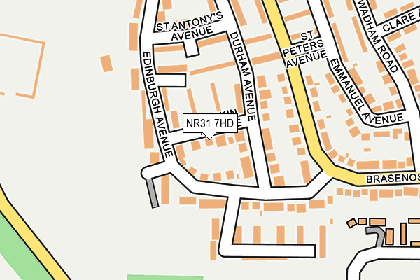 NR31 7HD map - OS OpenMap – Local (Ordnance Survey)