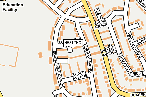 NR31 7HQ map - OS OpenMap – Local (Ordnance Survey)