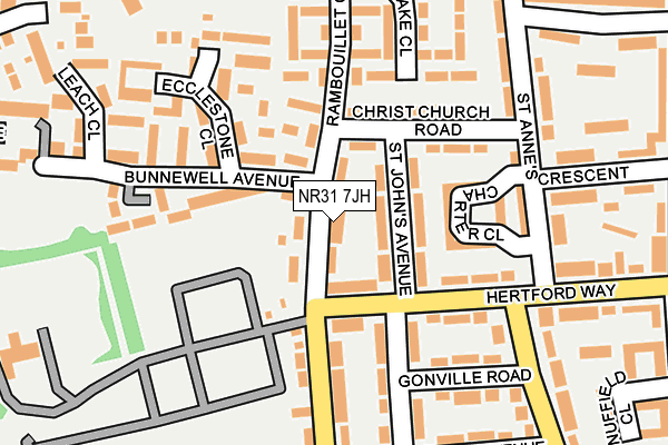 NR31 7JH map - OS OpenMap – Local (Ordnance Survey)
