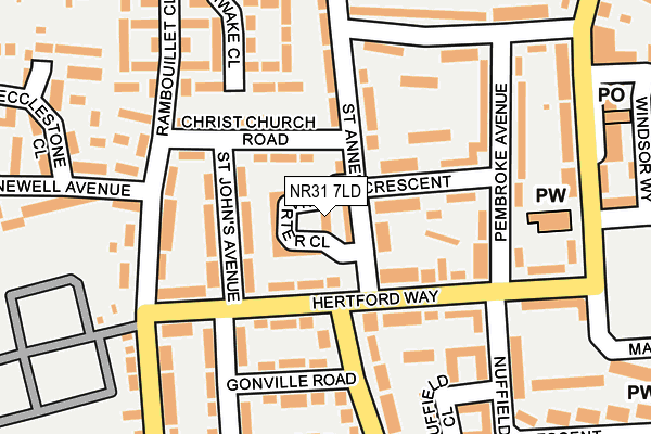 NR31 7LD map - OS OpenMap – Local (Ordnance Survey)