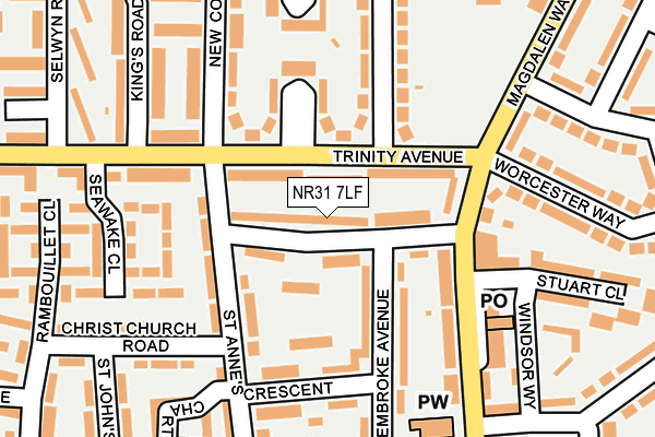 NR31 7LF map - OS OpenMap – Local (Ordnance Survey)