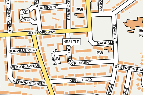 NR31 7LP map - OS OpenMap – Local (Ordnance Survey)