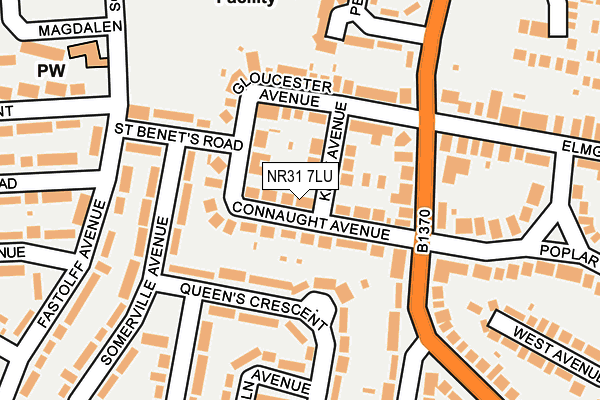 NR31 7LU map - OS OpenMap – Local (Ordnance Survey)