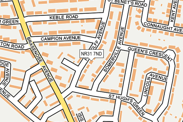 NR31 7ND map - OS OpenMap – Local (Ordnance Survey)