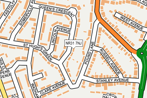 NR31 7NJ map - OS OpenMap – Local (Ordnance Survey)