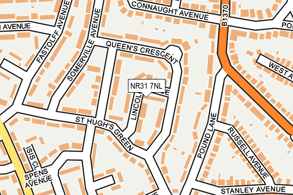 NR31 7NL map - OS OpenMap – Local (Ordnance Survey)