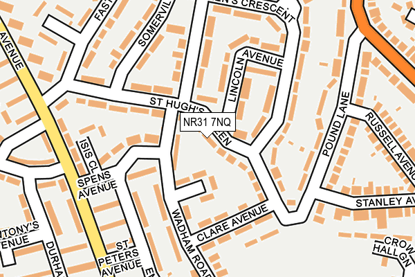 NR31 7NQ map - OS OpenMap – Local (Ordnance Survey)