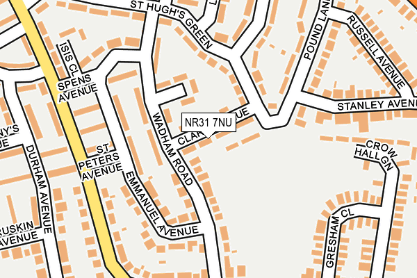 NR31 7NU map - OS OpenMap – Local (Ordnance Survey)