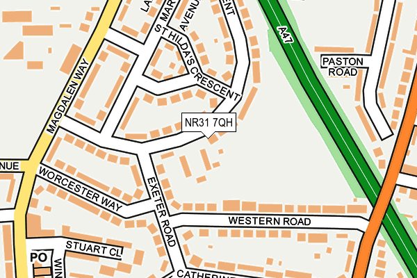 NR31 7QH map - OS OpenMap – Local (Ordnance Survey)
