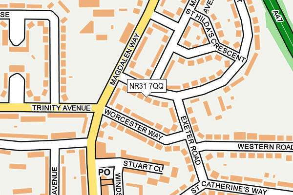 NR31 7QQ map - OS OpenMap – Local (Ordnance Survey)