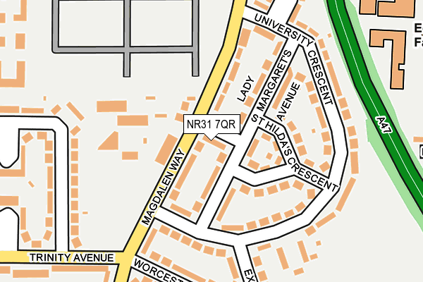 NR31 7QR map - OS OpenMap – Local (Ordnance Survey)