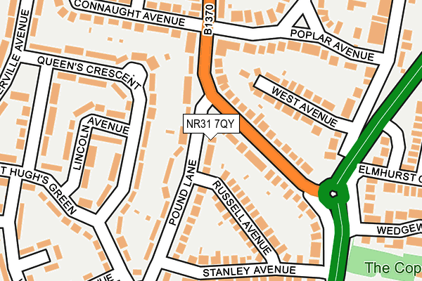 NR31 7QY map - OS OpenMap – Local (Ordnance Survey)
