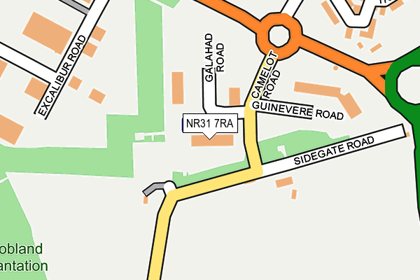 NR31 7RA map - OS OpenMap – Local (Ordnance Survey)