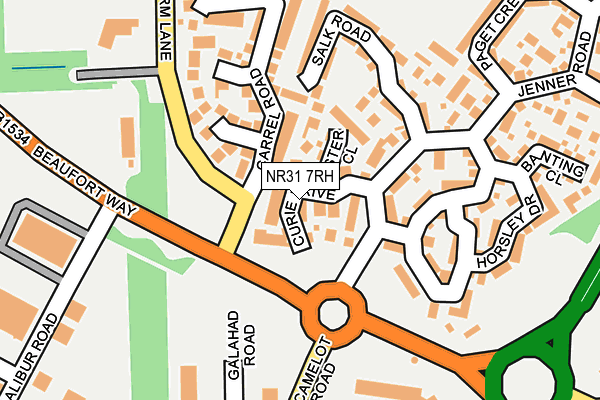 NR31 7RH map - OS OpenMap – Local (Ordnance Survey)
