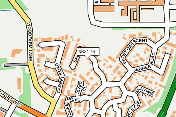 NR31 7RL map - OS OpenMap – Local (Ordnance Survey)