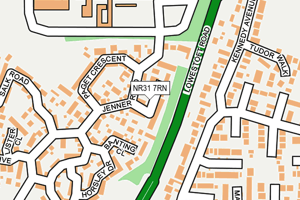 NR31 7RN map - OS OpenMap – Local (Ordnance Survey)
