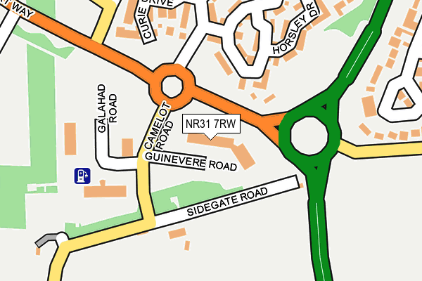 NR31 7RW map - OS OpenMap – Local (Ordnance Survey)