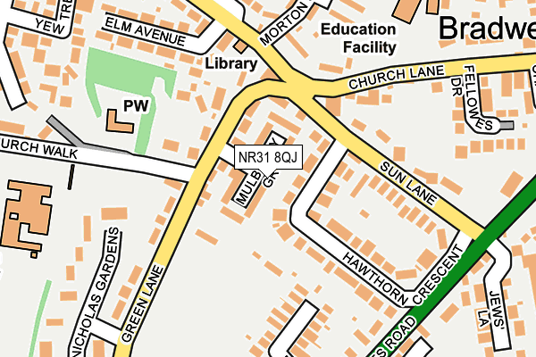 NR31 8QJ map - OS OpenMap – Local (Ordnance Survey)