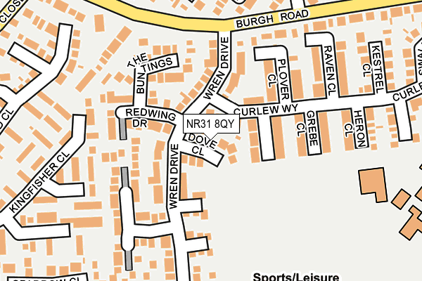NR31 8QY map - OS OpenMap – Local (Ordnance Survey)