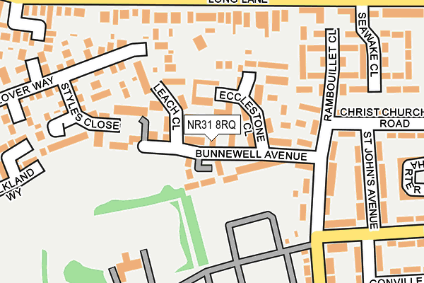 NR31 8RQ map - OS OpenMap – Local (Ordnance Survey)