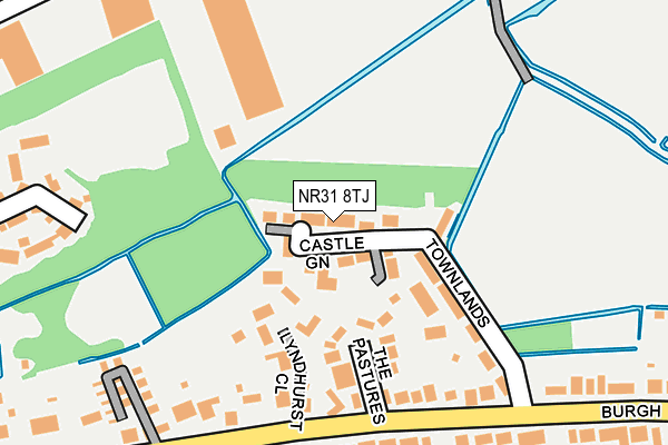 NR31 8TJ map - OS OpenMap – Local (Ordnance Survey)