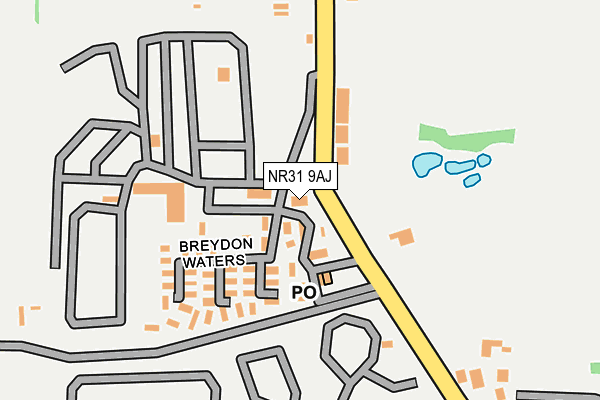 NR31 9AJ map - OS OpenMap – Local (Ordnance Survey)