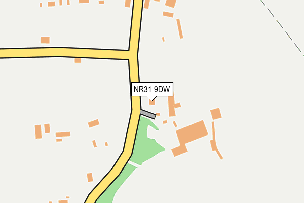 NR31 9DW map - OS OpenMap – Local (Ordnance Survey)
